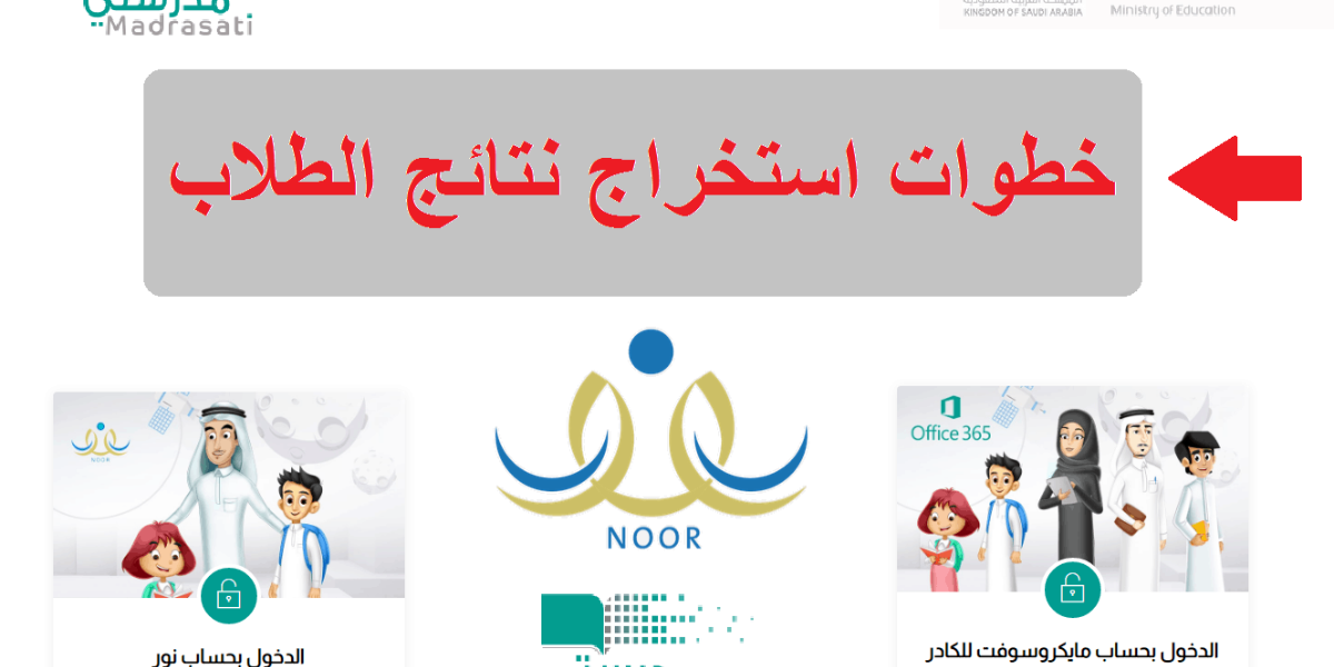 نتائج الطلاب عن طريق منصة مدرستي