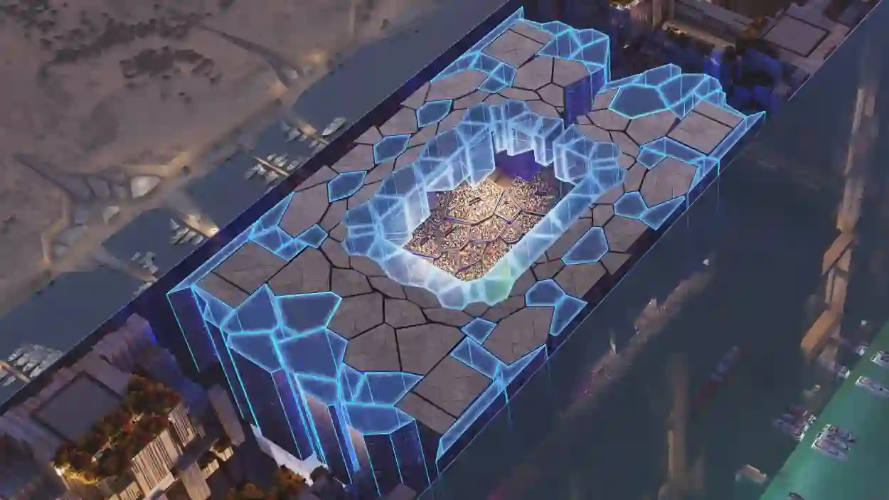 السعودية تدهش العالم بملعب معلق في السماء 